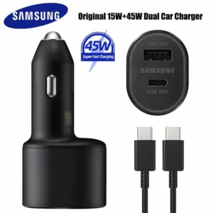 Samsung 45W + 15W Dual Port Car Charger